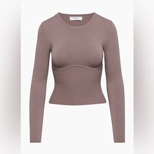 Babaton Knit Empire Longsleeve Taupe